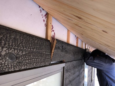 K邸　焼杉の外壁