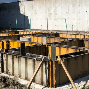 K邸　基礎工事進行中