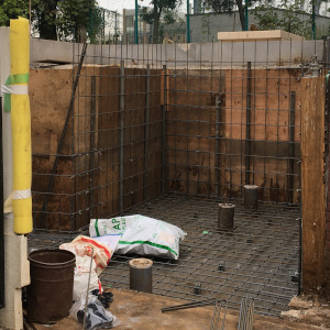 外構工事、着工