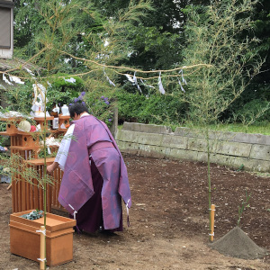 化粧垂木の家～地鎮祭～