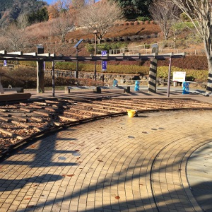 公園のﾃﾞｯｷ張替え