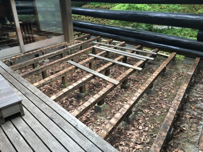 【白久の家】デッキ工事