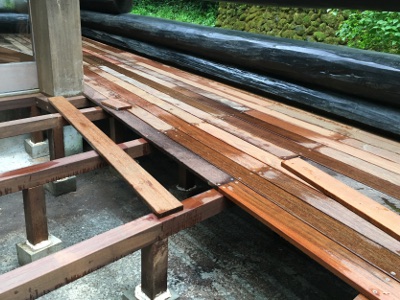 【白久の家】デッキ工事