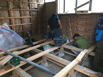 リフォーム：配管作業