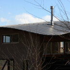 ウェーブ屋根を持つ混構造デザインの魅力