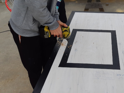 バスケットゴール制作